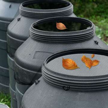Rain Barrel Mesh Cover Set - 3 Pieces, 37.4" Diameter