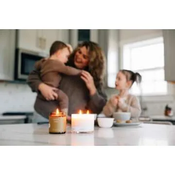 Fontana Candle Company - Spiced Latte Lightly Scented Candle | Made from Beeswax and Coconut Oil | Essential Oil | Wood Wick | Long Lasting | Clean Burn and Non Toxic