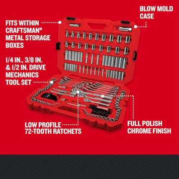 CRAFTSMAN 159 Piece Mechanics Tool Set (CMMT12125)