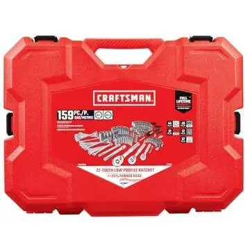 CRAFTSMAN 159 Piece Mechanics Tool Set for Every DIY Enthusiast