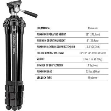 Vortex Optics Mountain Pass Tripod Kit For Outdoor Adventures