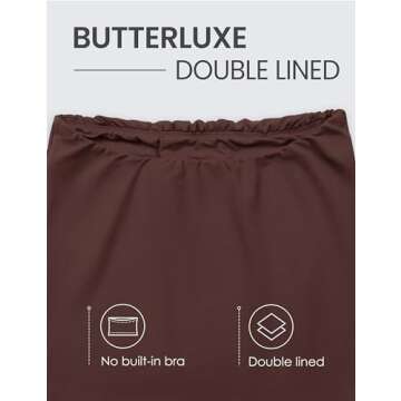 CRZ YOGA Butterluxe Double Lined Tube Tops for Women Basic Cropped Bandeau Strapless Casual Going Out Crop Shirts Taupe Small