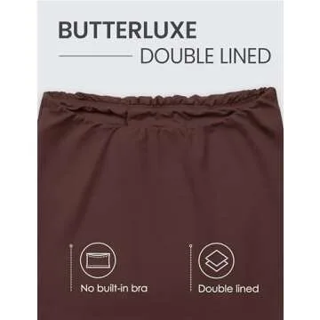 CRZ YOGA Butterluxe Double Lined Tube Tops for Women Basic Cropped Bandeau Strapless Casual Going Out Crop Shirts Taupe Small