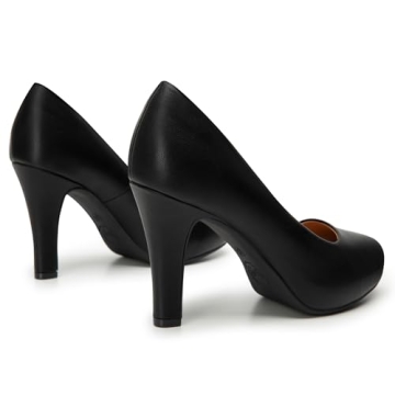 Trary Women's Black Suede Heels for Any Occasion