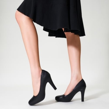 Trary Women's Black Suede Heels for Any Occasion
