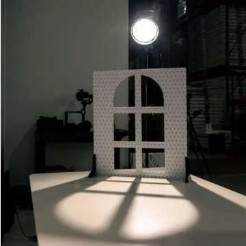 V-FLAT WORLD Shadow Board for Food & Product Photography, Photo Backdrop, Mimic Natural Light Effects, Reusable Board Backdrop for Photoshoot, Content Creation, Shadow Simulator, Arched Window