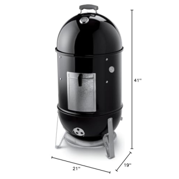Weber 18-Inch Smokey Mountain Cooker Black Charcoal Smoker