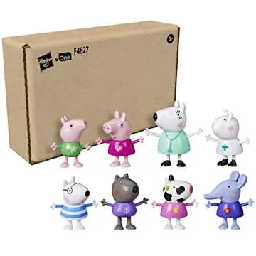 Peppa Pig Dr. Polar Bear Calls On Peppa and Friends Figure Pack - 8 Figures for Preschool Fun