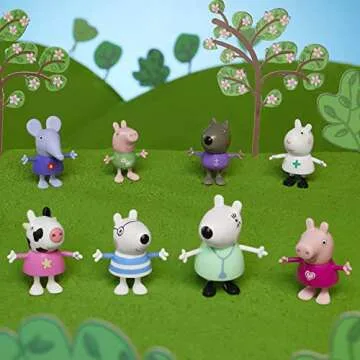 Peppa Pig Dr. Polar Bear Figure Pack - 8 Figures Included