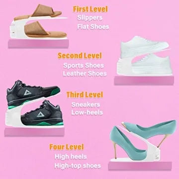 LEIMO KPARTS Adjustable Shoe Organizer for Space Saving