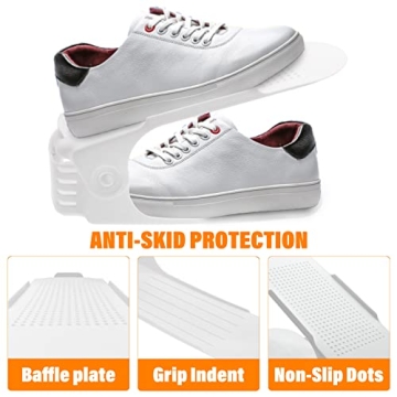 LEIMO KPARTS Adjustable Shoe Organizer for Space Saving