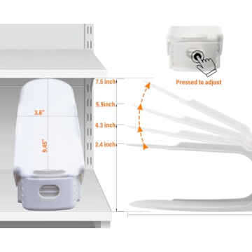 LEIMO KPARTS Adjustable Shoe Organizer for Space Saving