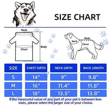 Saintrygo 8 Pieces Dog Shirts Pet Printed Clothes with Funny Letters Summer Pet T Shirts Cool Puppy ...