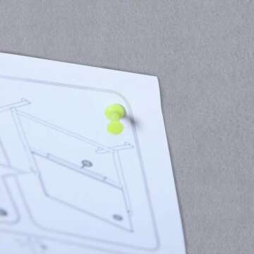 VIZ-PRO Notice Board Felt Gray, 48 X 36 Inches, Silver Aluminium Frame