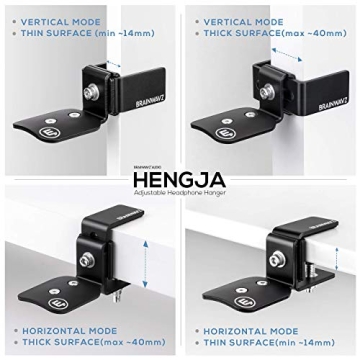 BRAINWAVZ Hengja Adjustable Headphone Hanger Mount