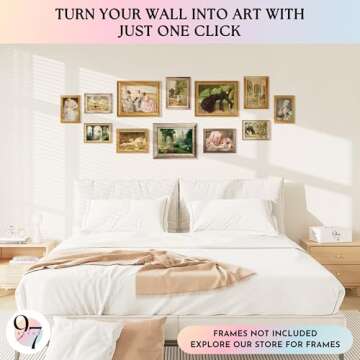 97 Decor Gothic Victorian Decor for Home - Antique Victorian Wall Decor, Victorian Pictures for Wall, Vintage Ladies Portrait Poster Print, Moody Maximalist Bedroom Decorations (8x10 UNFRAMED)