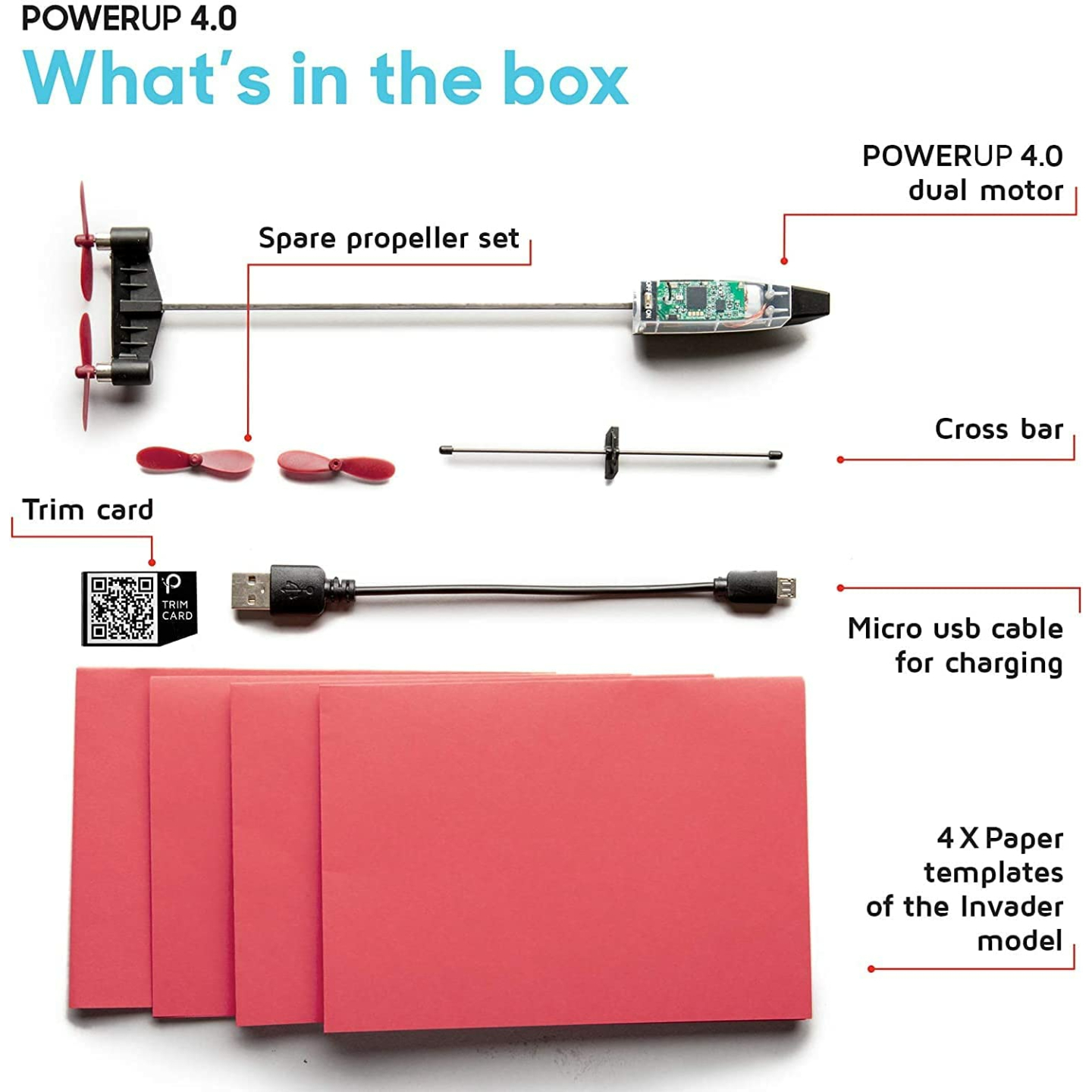 POWERUP 4.0 Smartphone Controlled Paper Plane Kit