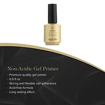 Aprés Gel-X Professional Nail Kit - Gold Bottle pH Bonder, Acid-Free Gel Primer, and Extend Gel Soak Off Soft Gel Formula (15 ml each)