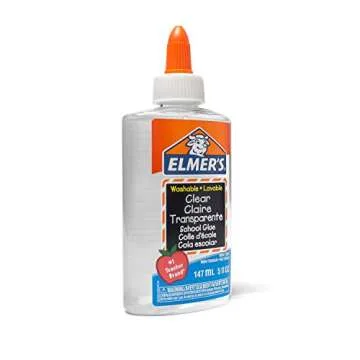 Elmer's Liquid School Glue, Clear, Washable, 5 Ounces, 8 Count - Great for Making Slime