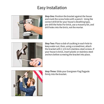 Evergreen Flag Bracket - Durable Cast Iron Holder