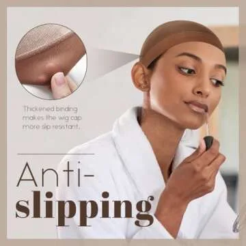 MYKURS Brown Wig Caps for Lace Front Wig | 24 PCS