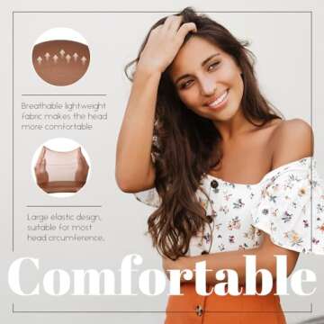 MYKURS Brown Wig Caps for Lace Front Wig | 24 PCS