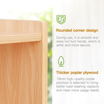 OOOK Montessori Shelf - 5-Section Kids Storage Cabinet