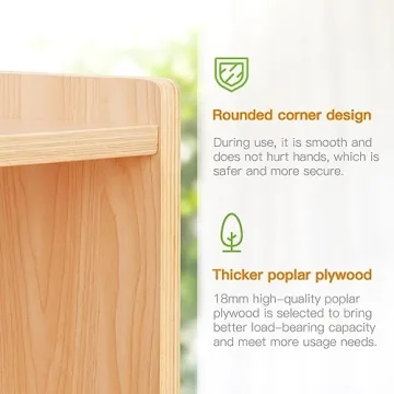 OOOK Montessori Shelf - 5-Section Kids Storage Cabinet