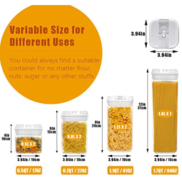 BPA-Free Airtight Food Storage Containers for Pantry Organization