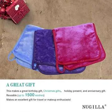 Nugilla Eco-Friendly Makeup Remover Cloths - 3 Pack