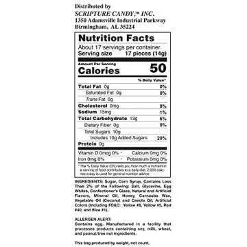 Scripture Candy, Jesus Harvest Orange, Yellow & White Candy Corn Promise Seeds, 15 Count