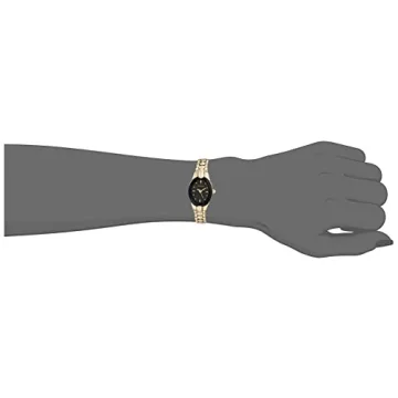 Elegant Armitron Women's Bracelet Watch - Black/Gold Tone