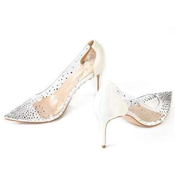 Miluoro Rhinestones High Heels for Women - Elegant Party Shoes