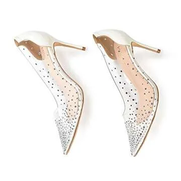 Miluoro Rhinestones High Heels for Women - Elegant Party Shoes