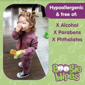 Saline Nose Wipes by Boogie for Gentle Cleaning