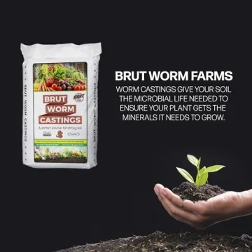 Brut Organic Worm Castings - 30 Lb for Vibrant Gardens
