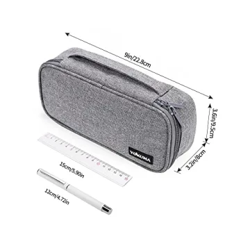 YOKUMA Large Capacity Pencil Case for School and Travel