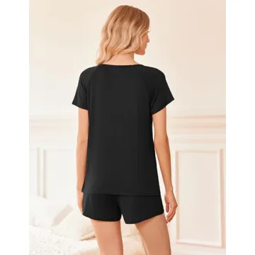 Ekouaer 2 Pack Pajamas for Women Soft Loungewear Set