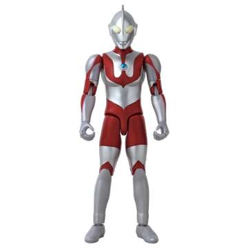 Bandai Namco Ultraman - 6" Action Figure Series - Ultraman (Original 1966) - Articulated Collectible...