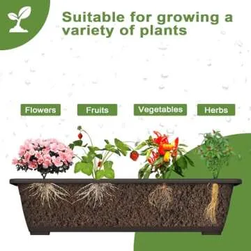 TOREVSIOR 5-Tier Vertical Raised Garden Bed, Vertical Garden Planter with Water Drainage, Elevated Garden Bed for Vegetables Flowers Herbs Indoor Outdoor