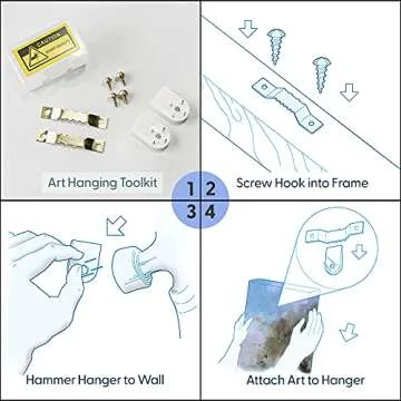 MUDECOR Framed Canvas Print Elegant Home Wall Art