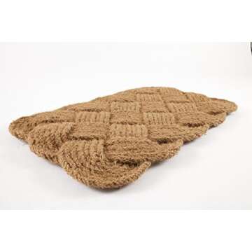 Stylish Handwoven Coir Doormat - Eco-Friendly & Durable