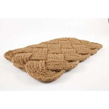 Stylish Handwoven Coir Doormat - Eco-Friendly & Durable