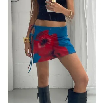Women Floral Y2K Pencil Mini Skirt - Stylish & Versatile
