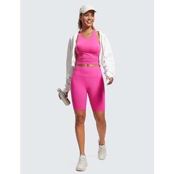 CRZ YOGA High Neck Sports Bra for Comfort and Style