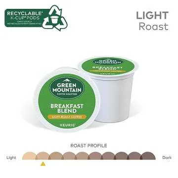 Green Mountain Breakfast Blend Light Roast K-Cup Pods