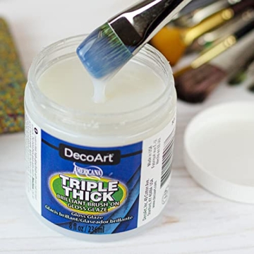 DecoArt Triple Thick Gloss Glaze - Vibrant High-Gloss Finish