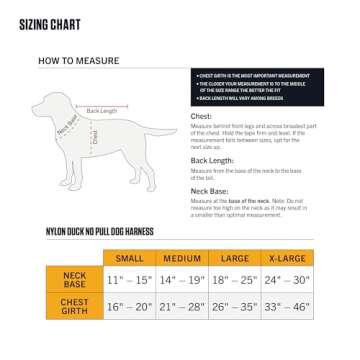 Carhartt Nylon Duck No Pull Dog Harness, Fully Adjustable Dog Harness with Quick Control Handle and Reflective Accents, Carhartt Brown, X-Large