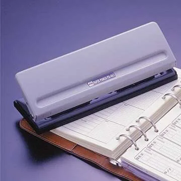 Open Industry PU-462 Hole Hole Punch, for Notebooks, 6 Holes