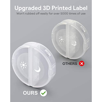 TookMag Pill Organizer for Daily Vitamins and Supplements